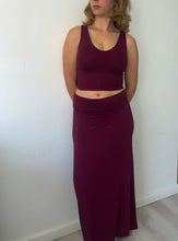 Load image into Gallery viewer, Jasmine Skirt in Port