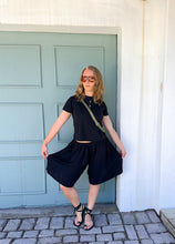 Load image into Gallery viewer, Cassia Drawstring Shorts in Black