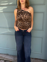 Load image into Gallery viewer, Leopard One Shoulder Top
