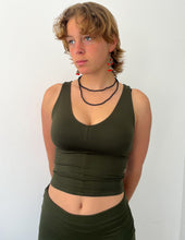 Load image into Gallery viewer, Daisy Tank in Military Green