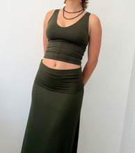 Load image into Gallery viewer, Daisy Tank in Military Green