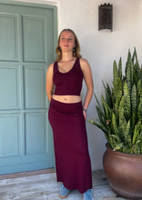 Load image into Gallery viewer, Jasmine Skirt in Port
