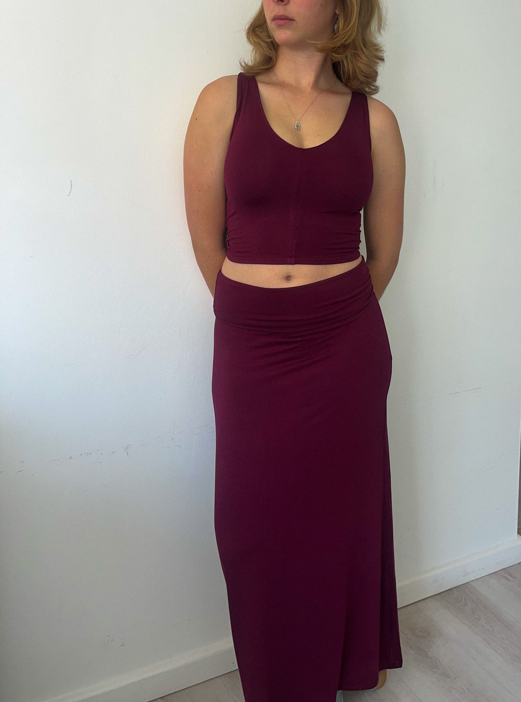 Jasmine Skirt in Port