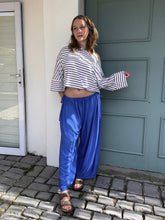 Load image into Gallery viewer, Cassia Drawstring Pants in Blue
