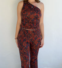 Load image into Gallery viewer, Bright Paisley One Shoulder Top
