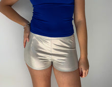 Load image into Gallery viewer, Metallic hot shorts in Silver
